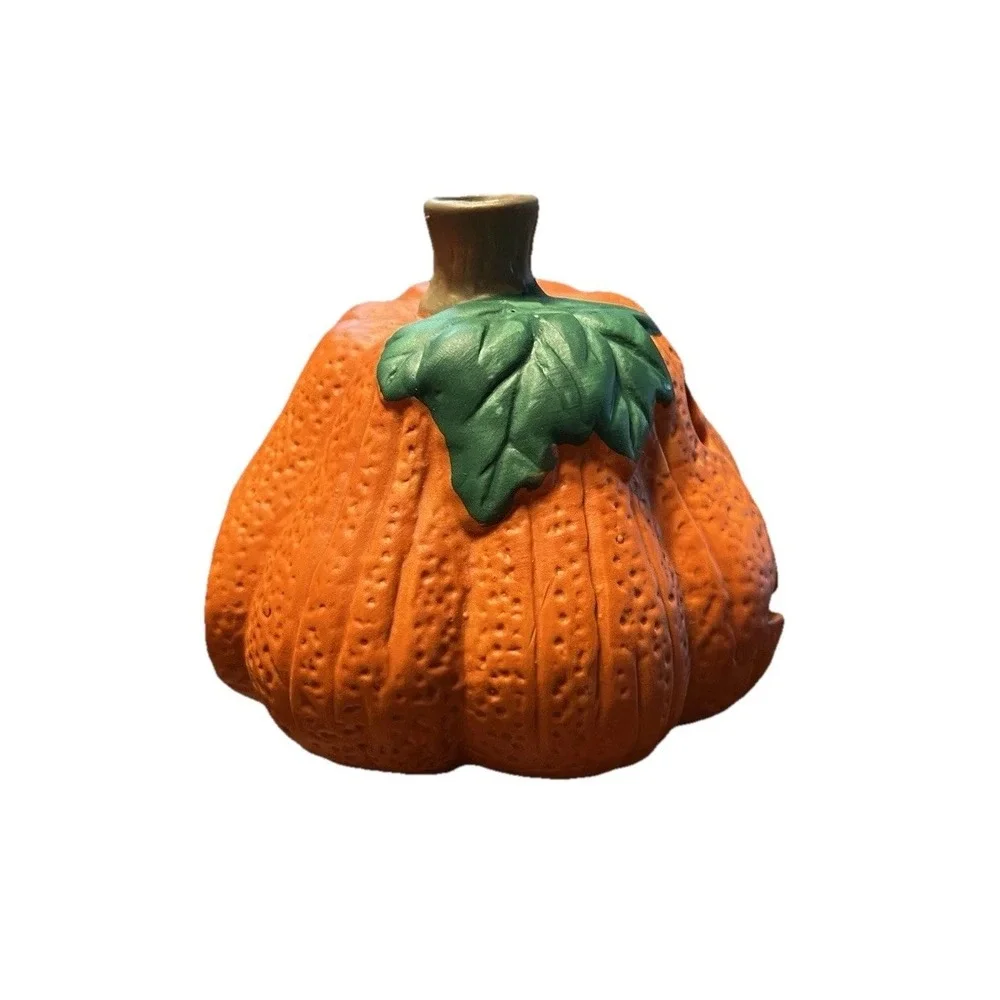 Vintage K-Mart Halloween Pumpkin Jack-O'-Lantern Votive Candle Holder